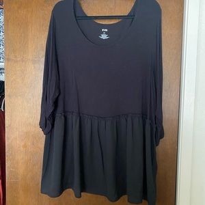 Evri Black Peplum top.